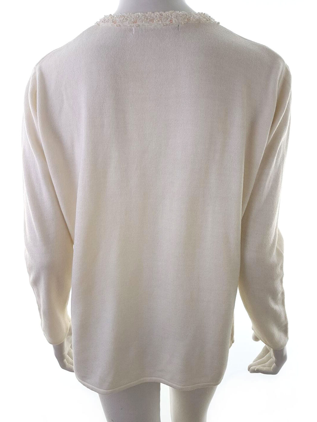 20181024_154809.jpg Dunnes stores Rozmiar 42/44 Kolor Kremowy Crew Neck Kardigan Zapinany Długi rękaw Materiał Akryl 100% Cienka dzianina