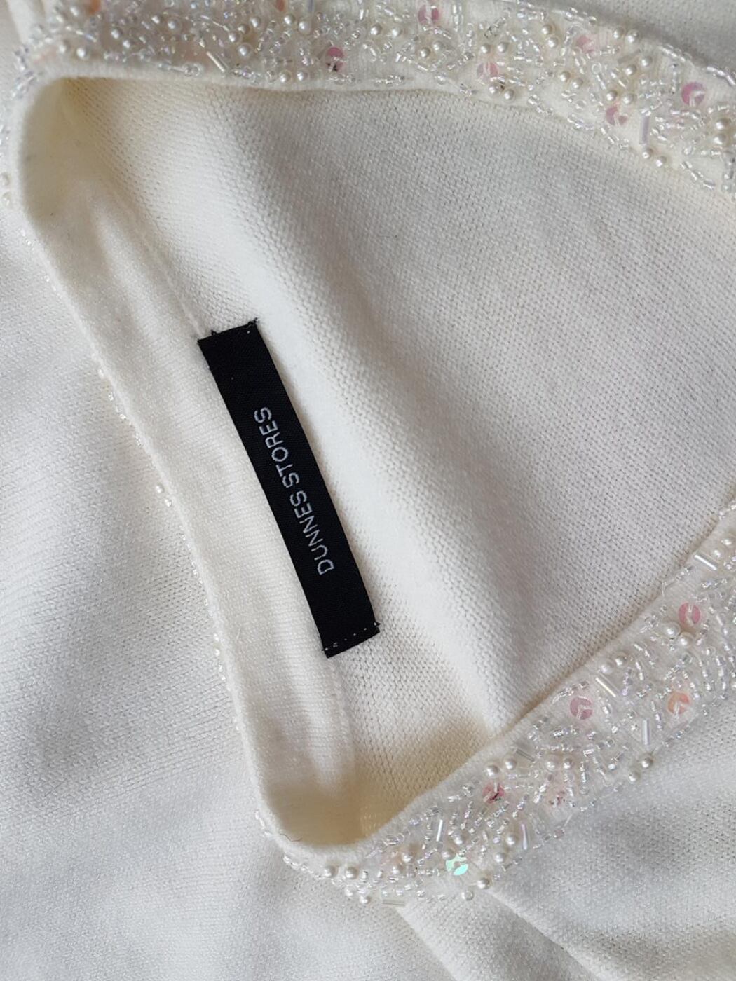 20181024_154832.jpg Dunnes stores Rozmiar 42/44 Kolor Kremowy Crew Neck Kardigan Zapinany Długi rękaw Materiał Akryl 100% Cienka dzianina