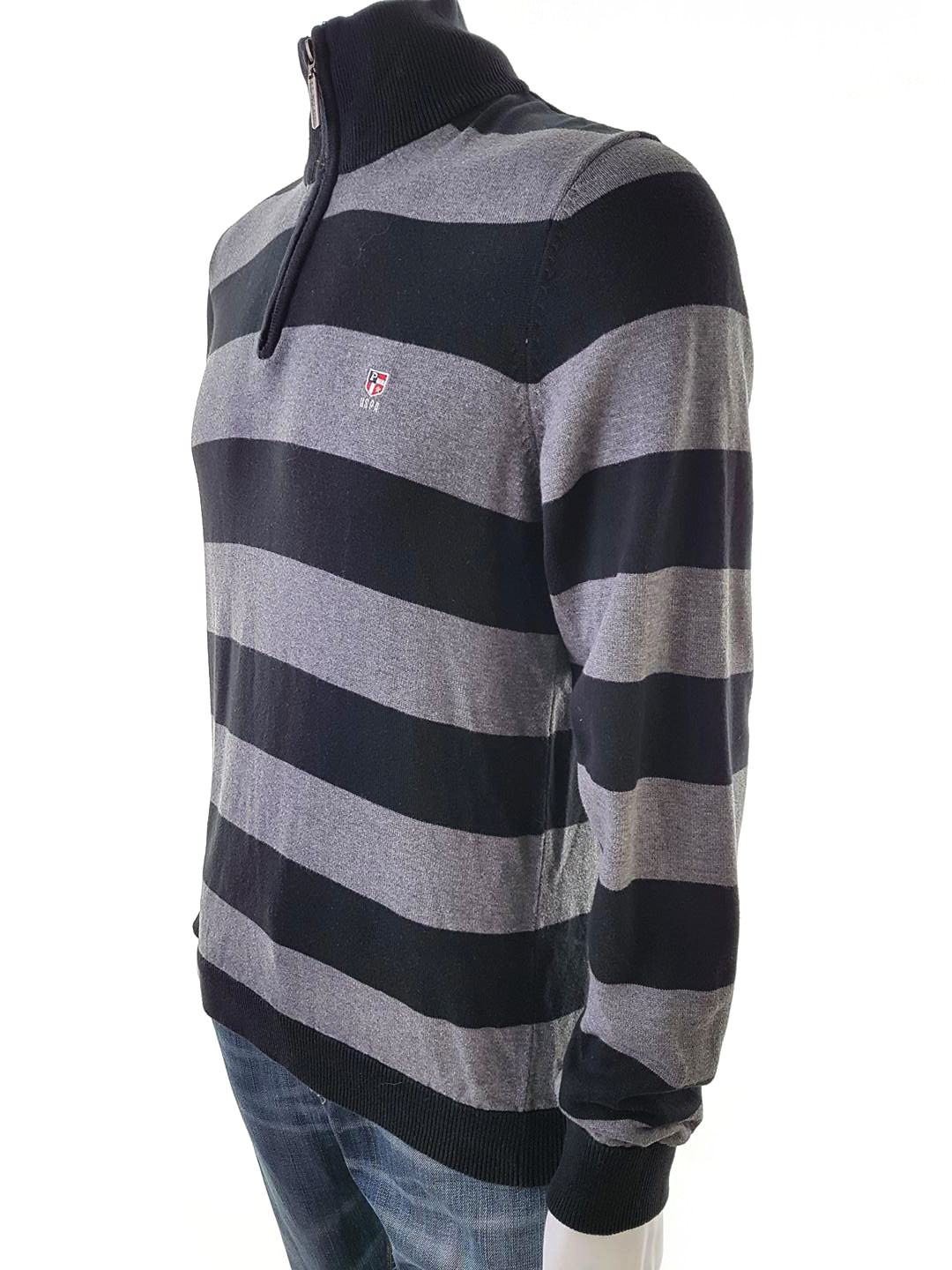 20181025_124155.jpg U.S. Polo ASSN Rozmiar M Kolor Czarny Męski Sweter Długi rękaw Materiał Bawełna 100%