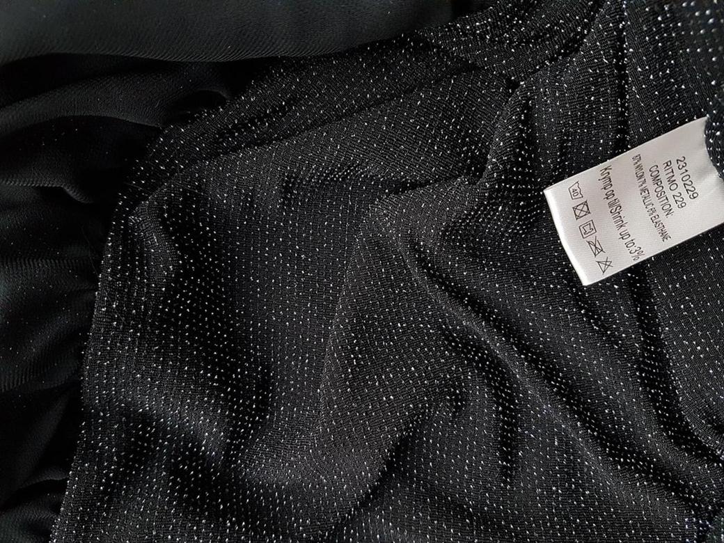 Crizpy By Zhenzi Rozmiar M Kolor Czarny Okrągły dekolt Sukienka Sheath Rękaw 3/4 Midi Crizpy By Zhenzi Rozmiar M Kolor Czarny Okrągły dekolt Sukienka Sheath Rękaw 3/4 Midi
