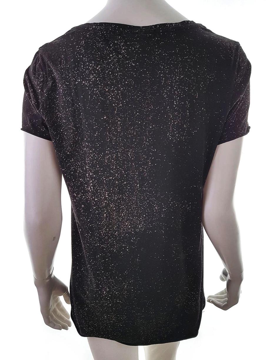 Maison scotch Rozmiar 3 Kolor Czarny Dekolt U Tunika Bluzka Krótki rękaw Materiał Bawełna 100% Maison scotch Rozmiar 3 Kolor Czarny Dekolt U Tunika Bluzka Krótki rękaw Materiał Bawełna 100%