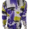 Avalon Collection Rozmiar 20 (48) Kolor Fioletowy W serek Bluzka Rękaw 3/4 Materiał Wiskoza