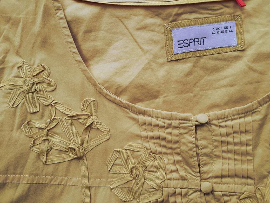 Esprit Rozmiar 42 Kolor Żółty Okrągły dekolt Tunika Bluzka Rękaw 3/4 Materiał Bawełna 100% Esprit Rozmiar 42 Kolor Żółty Okrągły dekolt Tunika Bluzka Rękaw 3/4 Materiał Bawełna 100%