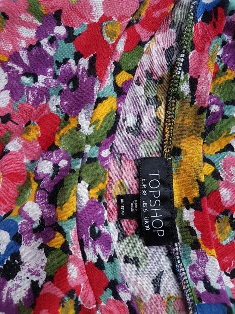 Topshop Rozmiar 38 Kolor Czarny Okrągły dekolt Sukienka Mini Krótki rękaw Krótka Materiał Bawełna 100% Topshop Rozmiar 38 Kolor Czarny Okrągły dekolt Sukienka Mini Krótki rękaw Krótka Materiał Bawełna 100%