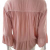 Cream Rozmiar 40 Kolor Różowy Panterka Split Crew Neck Bluzka Rękaw 3/4 Materiał Wiskoza