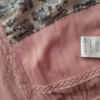 Cream Rozmiar 40 Kolor Różowy Panterka Split Crew Neck Bluzka Rękaw 3/4 Materiał Wiskoza