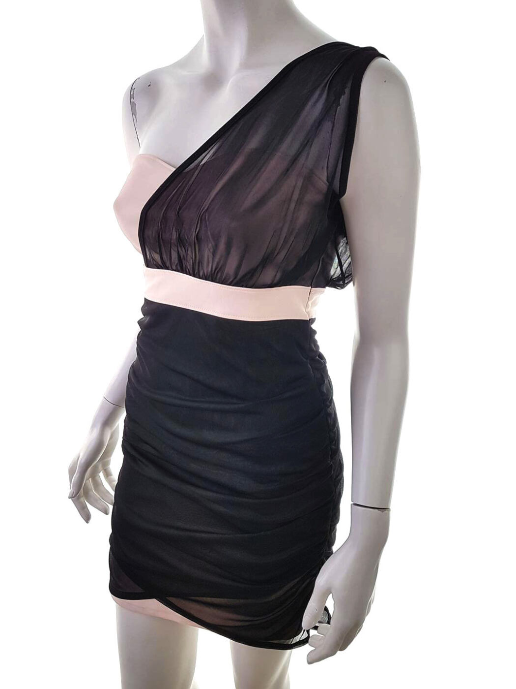 ASOS Rozmiar 38 Kolor Czarny Na Jedno Ramię Sukienka Bodycon Bezrękawnik Krótka ASOS Rozmiar 38 Kolor Czarny Na Jedno Ramię Sukienka Bodycon Bezrękawnik Krótka