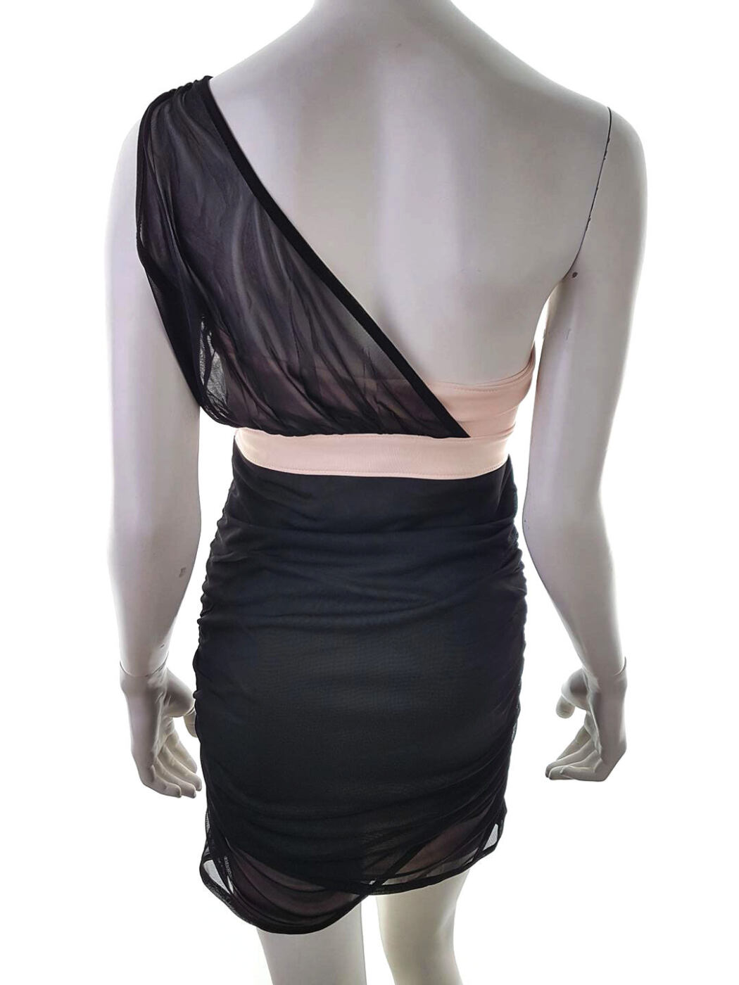 ASOS Rozmiar 38 Kolor Czarny Na Jedno Ramię Sukienka Bodycon Bezrękawnik Krótka ASOS Rozmiar 38 Kolor Czarny Na Jedno Ramię Sukienka Bodycon Bezrękawnik Krótka