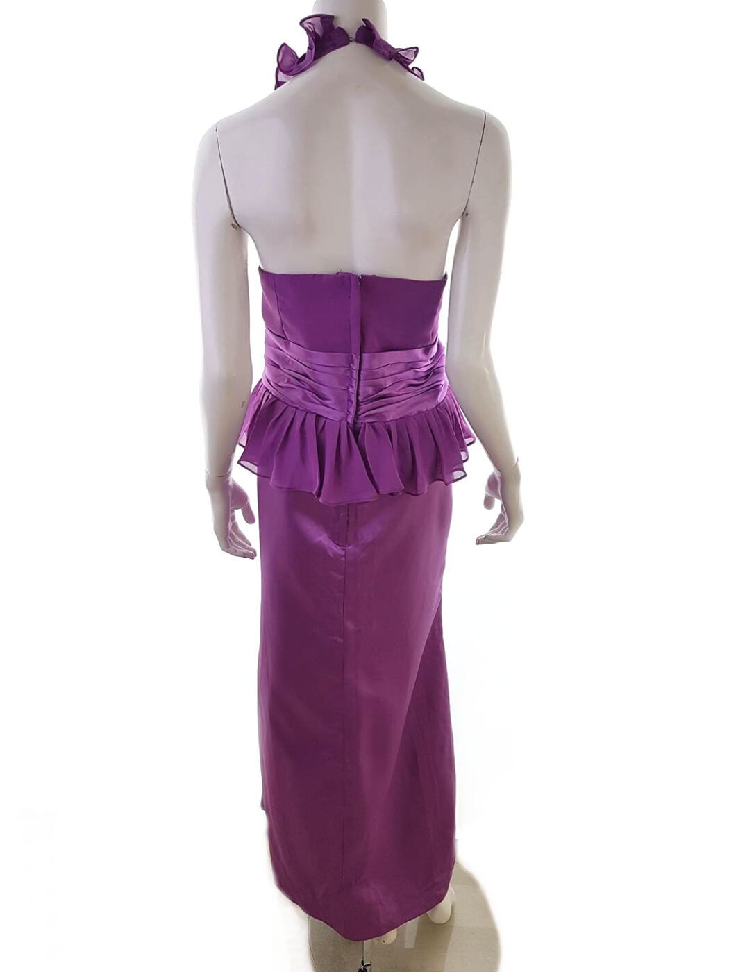 DGS Dolly Girls Rozmiar XL Kolor Fioletowy Halter Suknia Balowa Sukienka Wieczorowa Bezrękawnik Długa DGS Dolly Girls Rozmiar XL Kolor Fioletowy Halter Suknia Balowa Sukienka Wieczorowa Bezrękawnik Długa