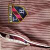 Tommy hilfiger Rozmiar 12 (40) Kolor Brązowy Pasy Kołnierz Koszula Zapinana Bluzka Długi rękaw