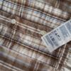 Tommy hilfiger Rozmiar 6 (34) Kolor Beżowy Krata Kołnierz Tunika Popover Bluzka Długi rękaw Materiał Bawełna