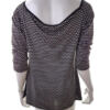 Rozmiar 5 Kolor Czarny Keyhole Crew Neck Bluzka Kopertowa Rękaw 3/4