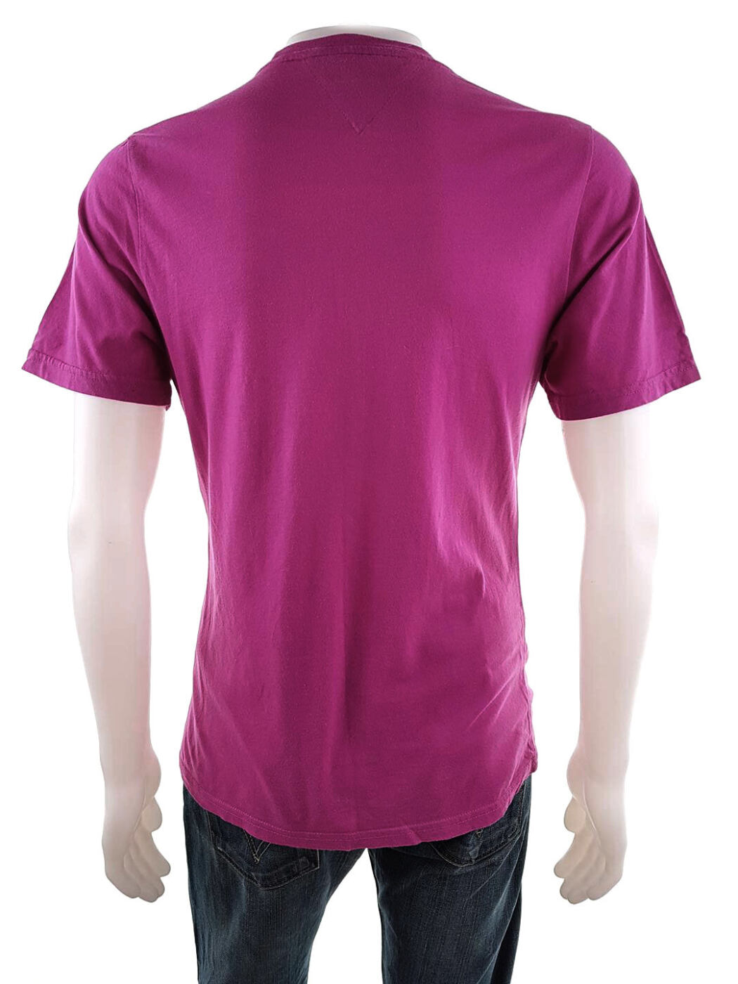 20181114_142434.jpg Tommy hilfiger Rozmiar L Kolor Fuksja Męski T-Shirt Krótki rękaw Materiał Bawełna 100%