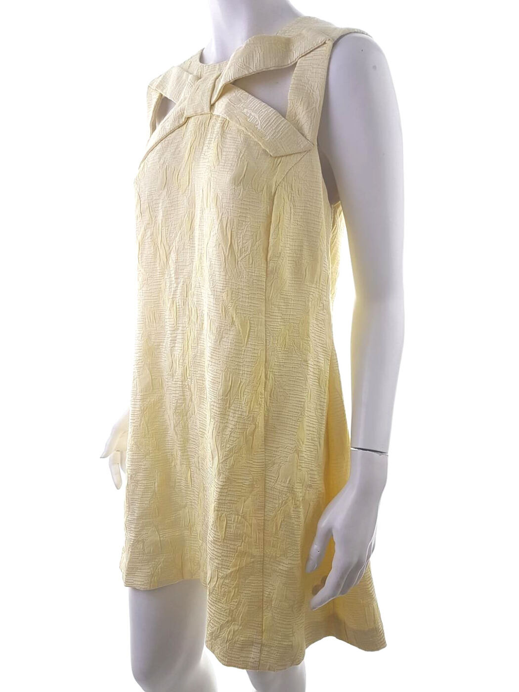 River island Rozmiar 16 (44) Kolor Żółty Okrągły dekolt Sukienka A-Line Bezrękawnik Do Kolan River island Rozmiar 16 (44) Kolor Żółty Okrągły dekolt Sukienka A-Line Bezrękawnik Do Kolan