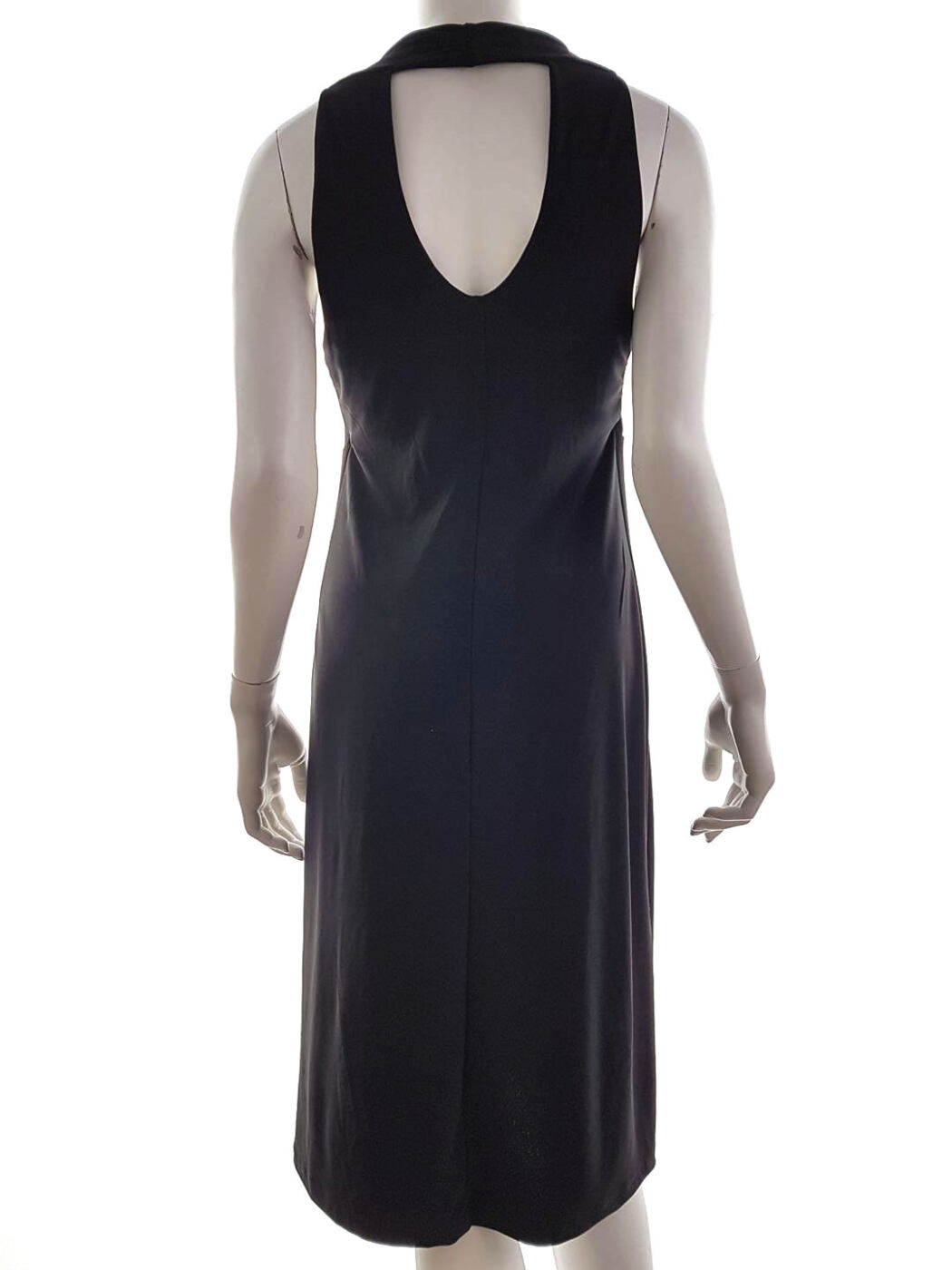 George Rozmiar 40 Kolor Czarny Halter Sukienka A-Line Bezrękawnik Midi George Rozmiar 40 Kolor Czarny Halter Sukienka A-Line Bezrękawnik Midi