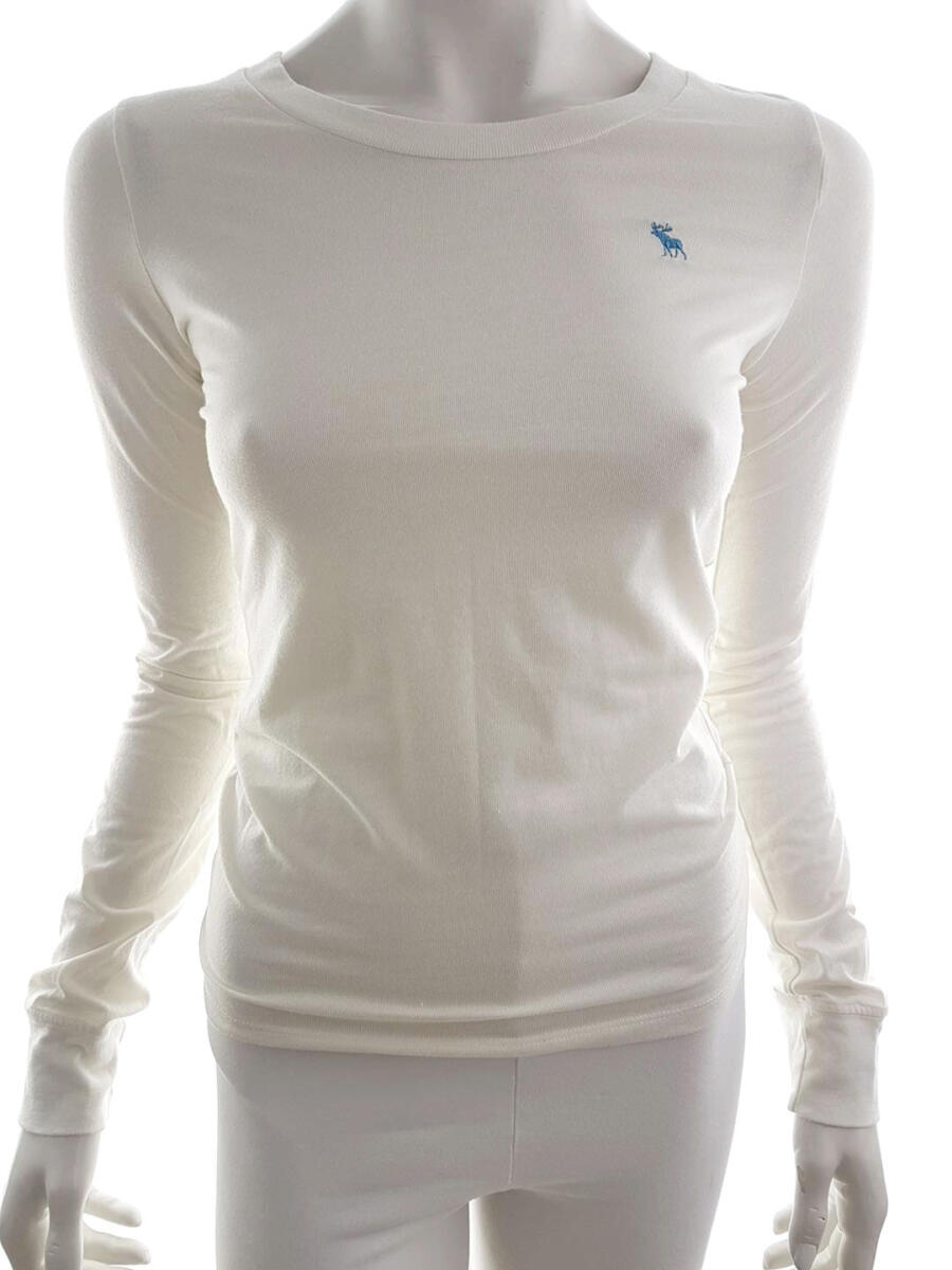 ABERCROMBIE Rozmiar S Kolor Kremowy Crew Neck Bluza Długi rękaw Materiał Bawełna ABERCROMBIE Rozmiar S Kolor Kremowy Crew Neck Bluza Długi rękaw Materiał Bawełna