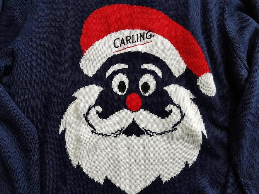 20181119_120612.jpg Rozmiar L Kolor Granatowy Crew Neck Sweter Świąteczny Gwiazdka Długi rękaw Materiał Akryl 100% Cienka dzianina