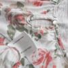 Isle Rozmiar L Kolor Biały Keyhole Crew Neck Bluzka Krótki rękaw Materiał Bawełna 100%