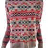 Aeropostale Rozmiar XS Kolor Beżowy Fair Isle Crew Neck Tunika Bluzka Dzianina Długi rękaw Materiał Bawełna