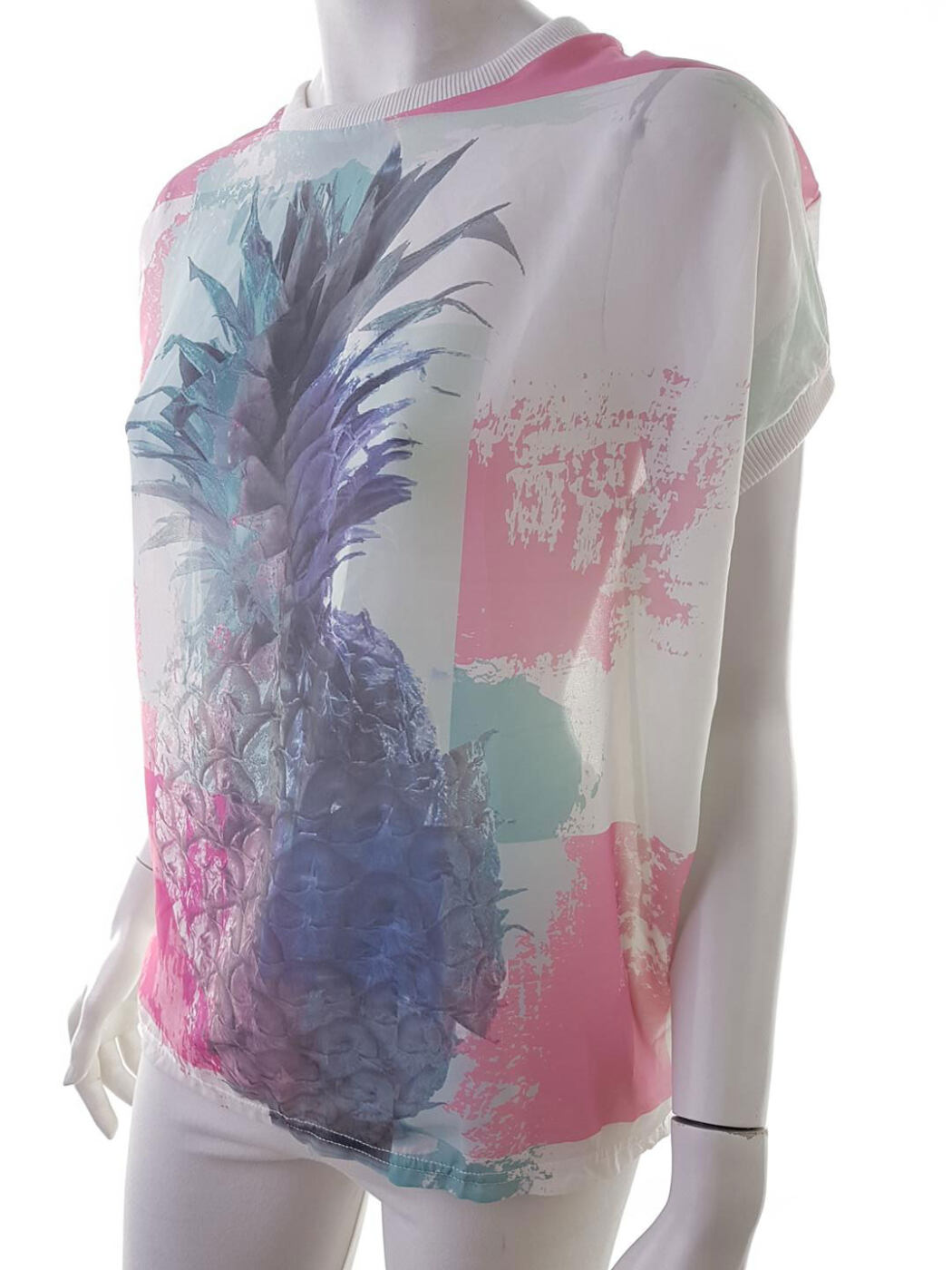 20181121_120511.jpg Soyaconcept Rozmiar M Kolor Biały Crew Neck T-Shirt Krótki rękaw