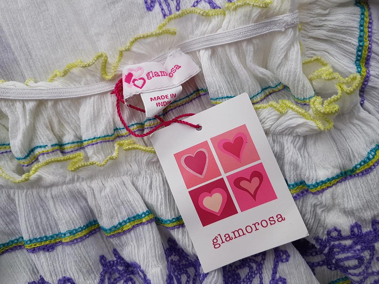 Glamorosa Rozmiar 42 Kolor Kremowy W łódkę Bluzka Rękaw 3/4