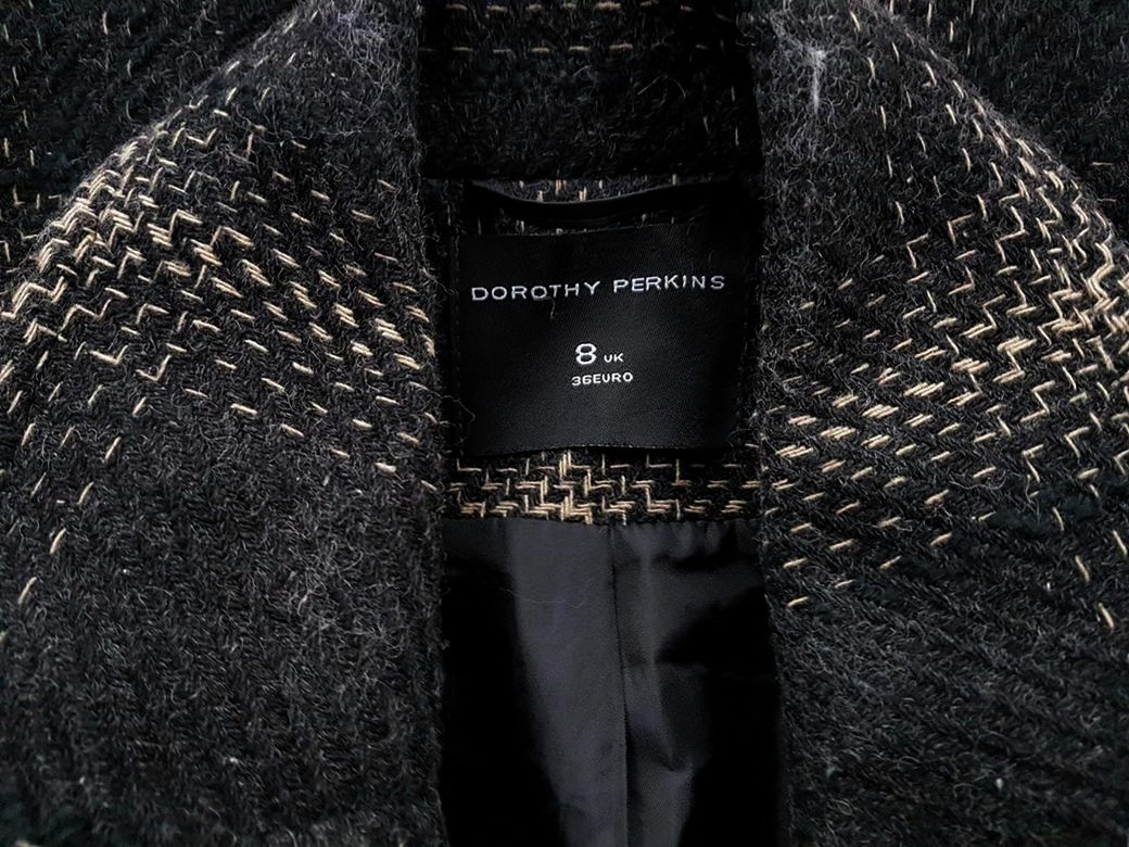 20181121_135353.jpg Dorothy perkins Rozmiar 36 Kolor Czarny Płaszcz Długi rękaw