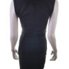 Vivian Rozmiar XS Kolor Czarny Okrągły dekolt Sukienka Bodycon Bezrękawnik Do Kolan