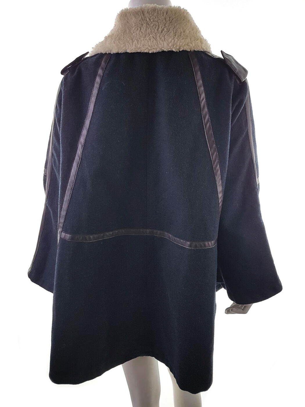 20181121_154405.jpg Topshop Rozmiar 36 Kolor Granatowy Płaszcz Długi rękaw