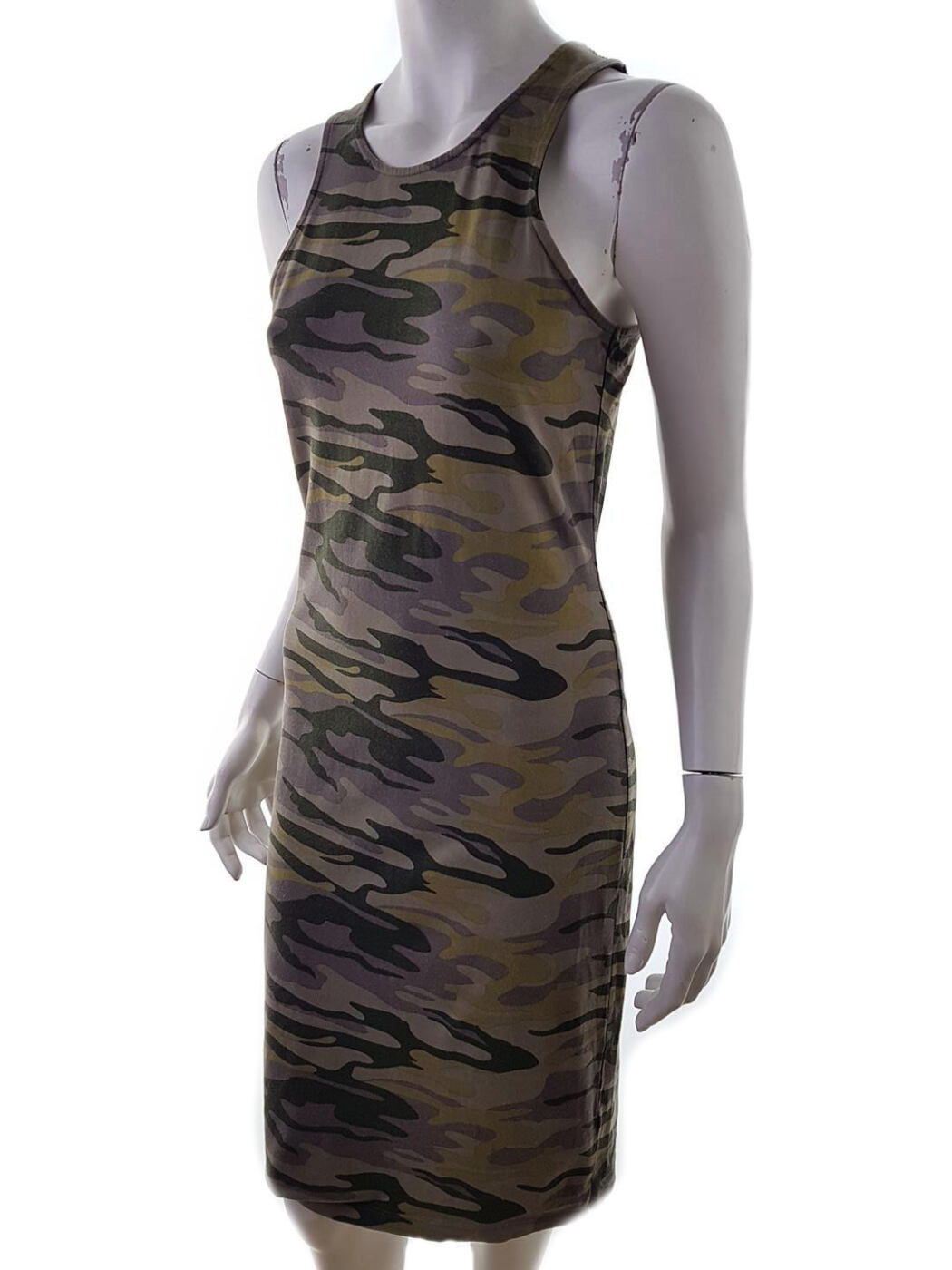 River island Rozmiar 12 (40) Kolor Brązowy Okrągły dekolt Sukienka Bodycon Bezrękawnik Midi Materiał Bawełna River island Rozmiar 12 (40) Kolor Brązowy Okrągły dekolt Sukienka Bodycon Bezrękawnik Midi Materiał Bawełna