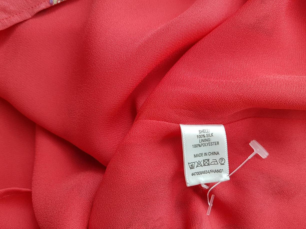 Rozmiar S Kolor Różowy W serek Sukienka Sheath Bezrękawnik Do Kolan Materiał Jedwab 100%
