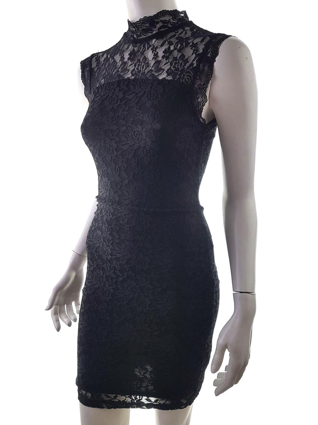 Vero moda Rozmiar S Kolor Czarny Pół golf Sukienka Ołówkowa Bezrękawnik Do Kolan Vero moda Rozmiar S Kolor Czarny Pół golf Sukienka Ołówkowa Bezrękawnik Do Kolan