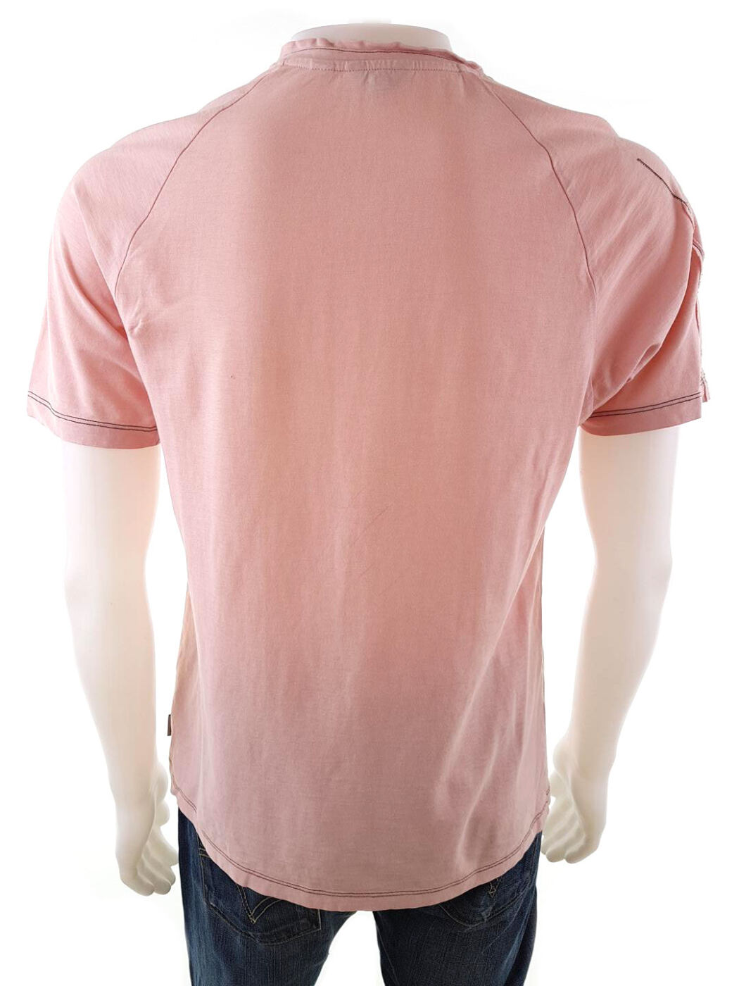 20181128_125237.jpg Ted Baker London Rozmiar 3 Kolor Różowy Kołnierz Męski T-Shirt Krótki rękaw Materiał Bawełna 100%