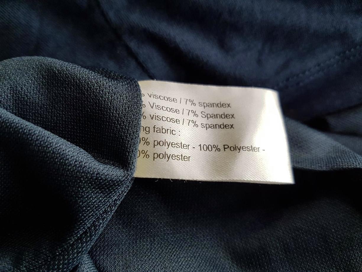 Sandwich Rozmiar M Kolor Granatowy Okrągły dekolt Sukienka Sheath Długi rękaw Midi Materiał Wiskoza Sandwich Rozmiar M Kolor Granatowy Okrągły dekolt Sukienka Sheath Długi rękaw Midi Materiał Wiskoza