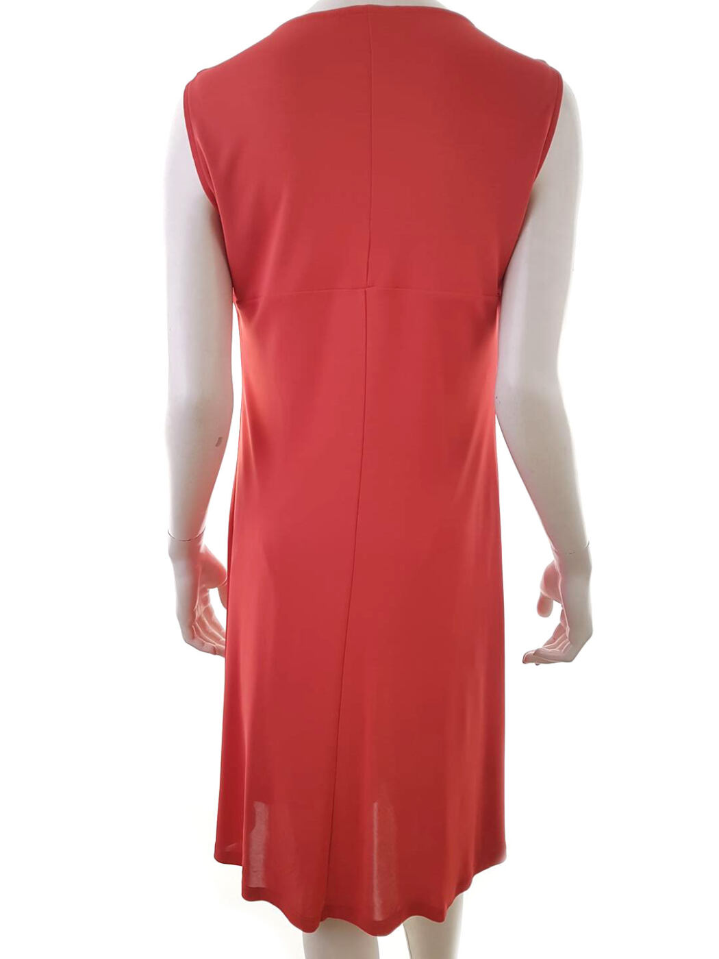 Marella Rozmiar XL Kolor Pomarańczowy Kwadratowy dekolt Sukienka A-Line Bezrękawnik Midi Materiał Wiskoza 100% Marella Rozmiar XL Kolor Pomarańczowy Kwadratowy dekolt Sukienka A-Line Bezrękawnik Midi Materiał Wiskoza 100%