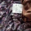 CONTAINER Rozmiar S Kolor Fioletowy Keyhole Crew Neck Sukienka Prostokątna Rękaw 3/4 Do Kolan Materiał Wiskoza
