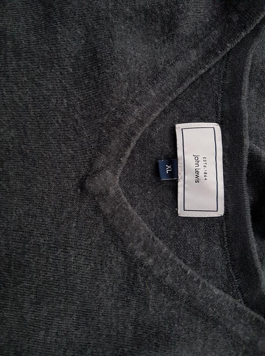 20181208_134935.jpg John Lewis Rozmiar XL Kolor Szary Męski Sweter Długi rękaw Materiał Akryl 100%