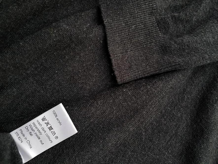 20181208_134950.jpg John Lewis Rozmiar XL Kolor Szary Męski Sweter Długi rękaw Materiał Akryl 100%