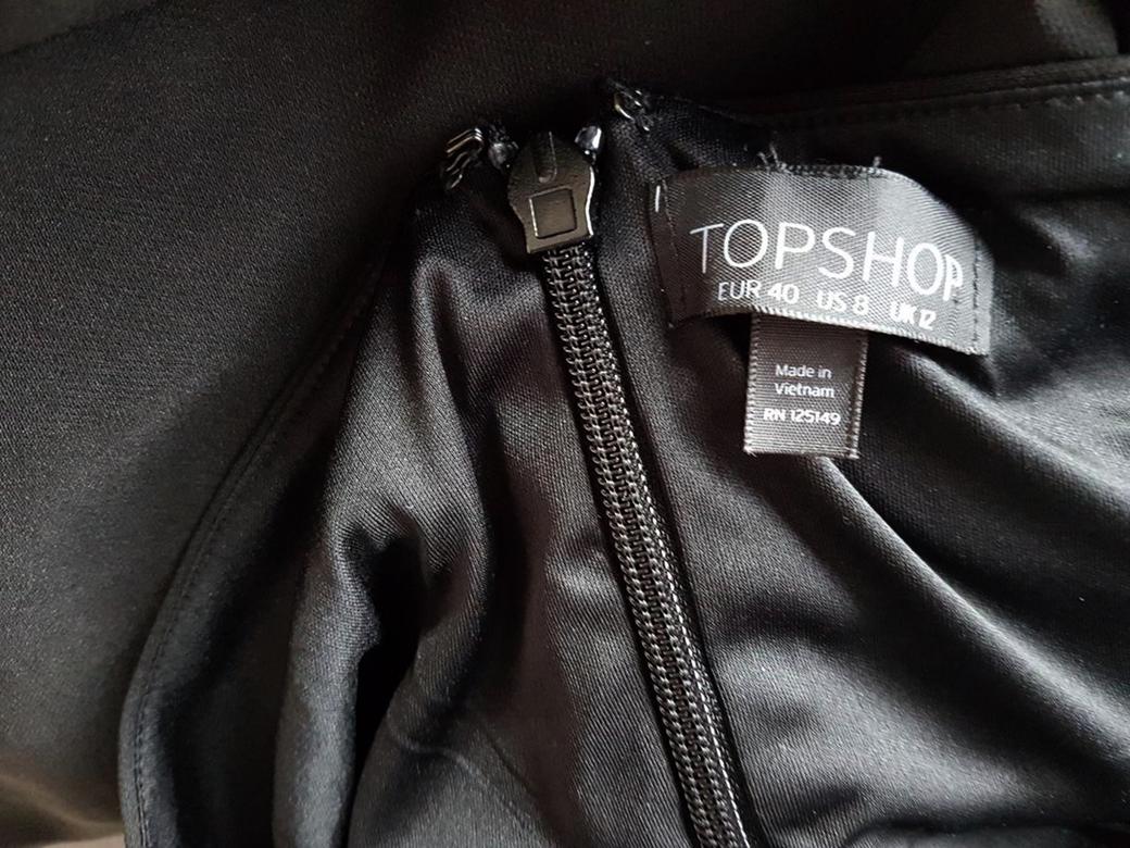 Topshop Rozmiar 40 Kolor Czarny Odkryte Ramiona Suknia Balowa Sukienka Wieczorowa Bezrękawnik Długa Topshop Rozmiar 40 Kolor Czarny Odkryte Ramiona Suknia Balowa Sukienka Wieczorowa Bezrękawnik Długa
