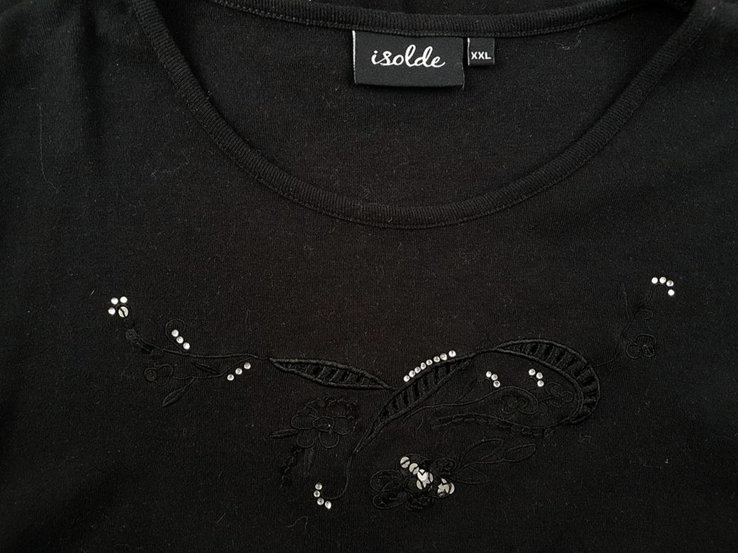 20181222_143033.jpg Isolde Rozmiar XXL Kolor Czarny Okrągły dekolt T-Shirt Krótki rękaw Materiał Bawełna 100%