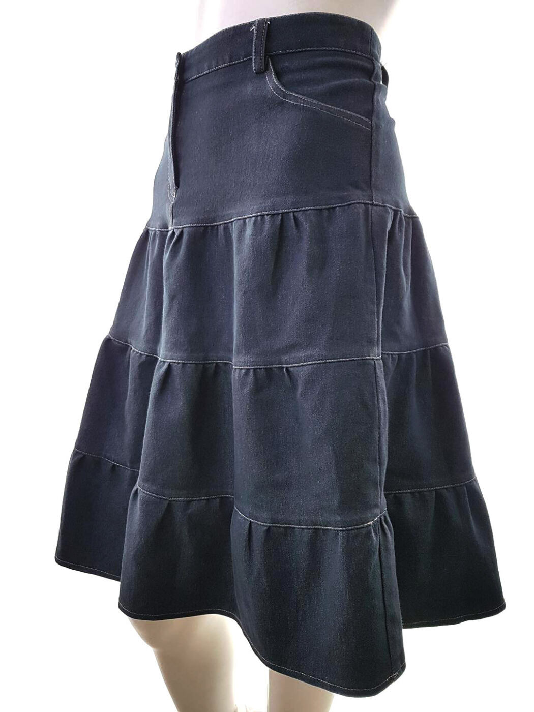 20181228_105254.jpg Denim Co. Rozmiar 36 Kolor Granatowy A-Line Spódnica Do Kolan