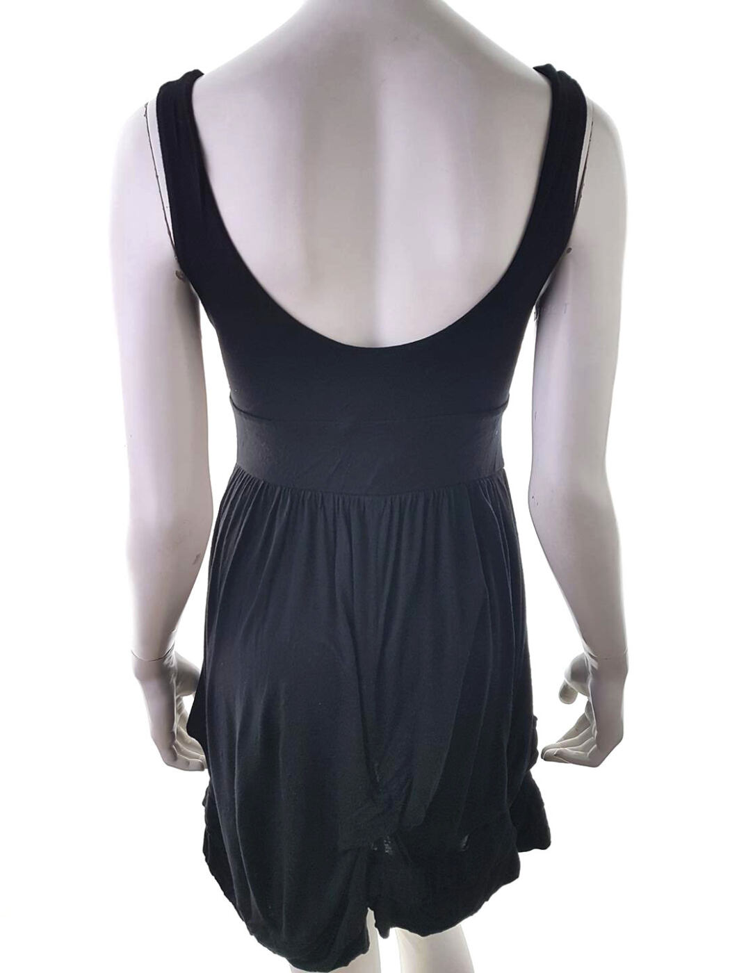 Topshop Rozmiar 38 Kolor Czarny Dekolt U Sukienka Mini Bezrękawnik Krótka Materiał Wiskoza 100%