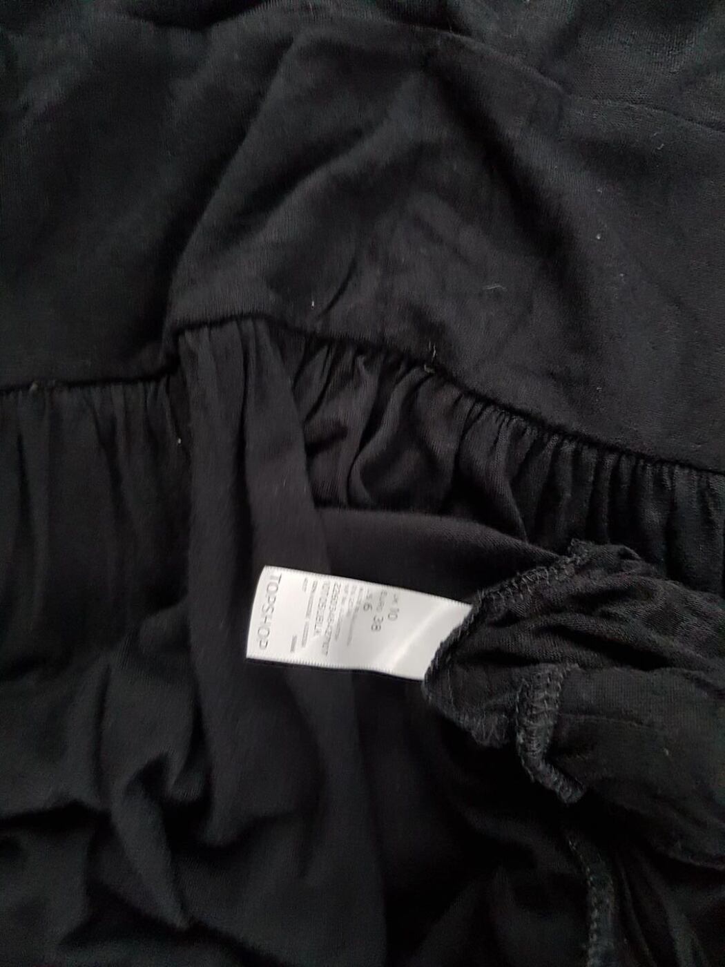Topshop Rozmiar 38 Kolor Czarny Dekolt U Sukienka Mini Bezrękawnik Krótka Materiał Wiskoza 100%