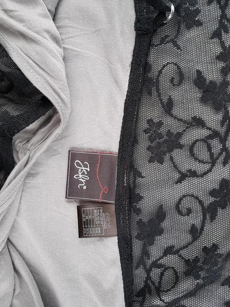 Jsfn Rozmiar 38/40 Kolor Czarny Odkryte Ramiona Sukienka Slip Bezrękawnik Do Kolan Materiał Wiskoza 100%