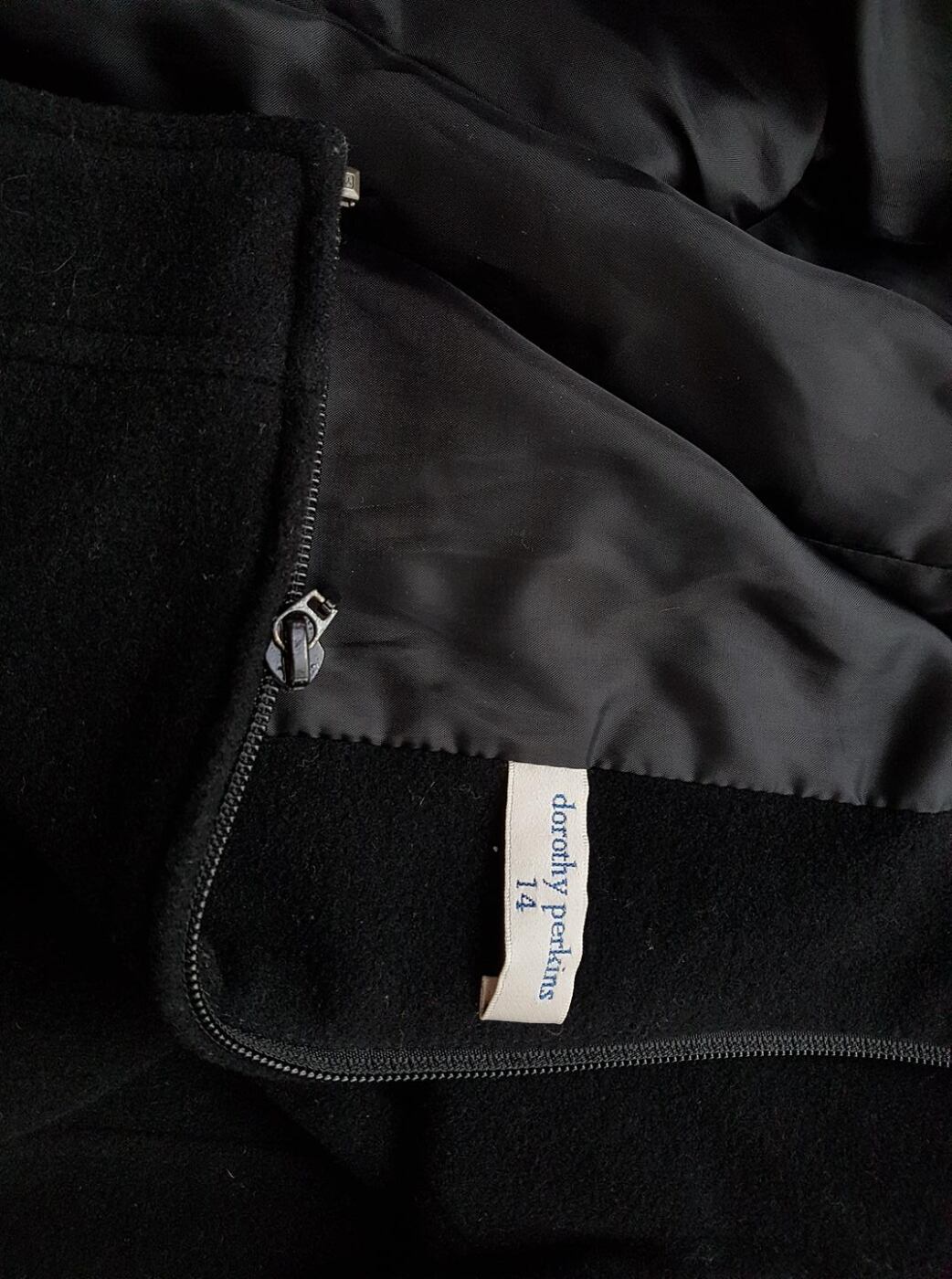 20190104_121253.jpg Dorothy perkins Rozmiar 42 Kolor Czarny Kurtka Długi rękaw Materiał Wełna