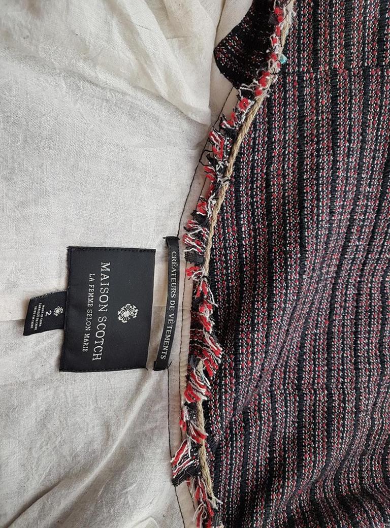 20190104_123447.jpg Maison scotch Rozmiar 2 Kolor Czarny Okrągły dekolt Żakiet Haczyk Długi rękaw