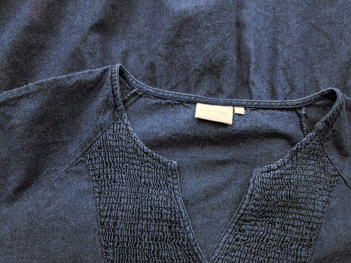 Marc lauge Rozmiar S Kolor Niebieski Split Crew Neck Sukienka Mini Krótki rękaw Krótka Materiał Bawełna 100% Marc lauge Rozmiar S Kolor Niebieski Split Crew Neck Sukienka Mini Krótki rękaw Krótka Materiał Bawełna 100%