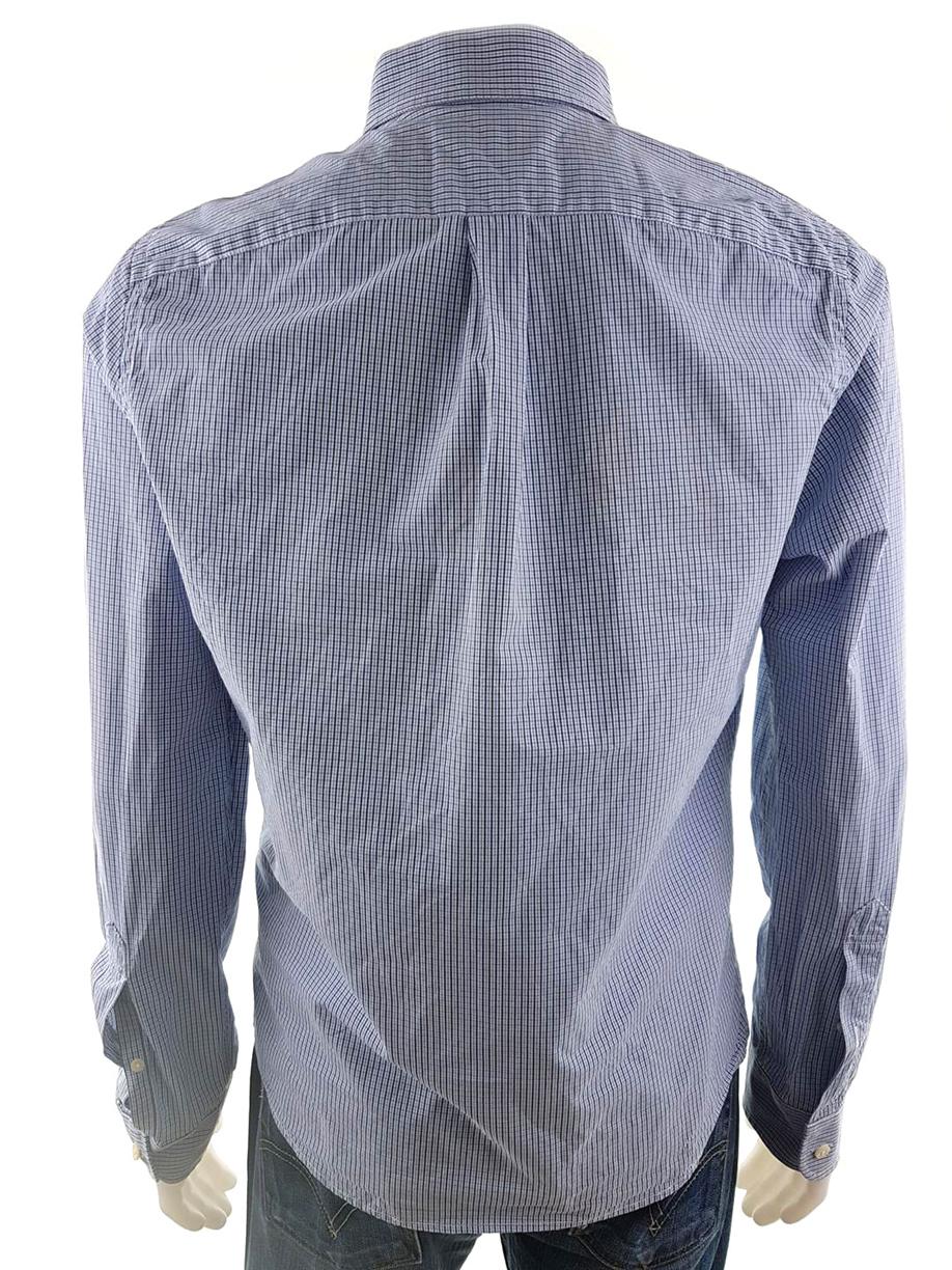 20190109_141528.jpg ABERCROMBIE & FITCH Rozmiar M Kolor Niebieski Kołnierz Męska Koszula Casual Długi rękaw Materiał Bawełna 100%