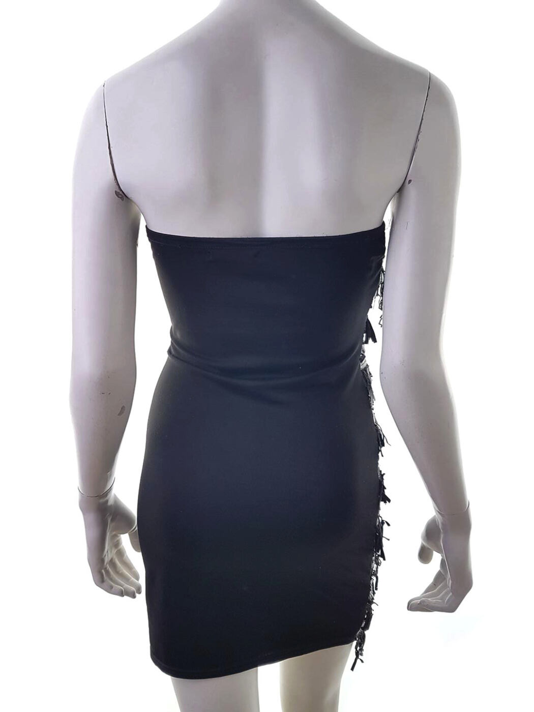 Azaka Paris Rozmiar XS Kolor Czarny Odkryte Ramiona Sukienka Bodycon Bezrękawnik Krótka Azaka Paris Rozmiar XS Kolor Czarny Odkryte Ramiona Sukienka Bodycon Bezrękawnik Krótka