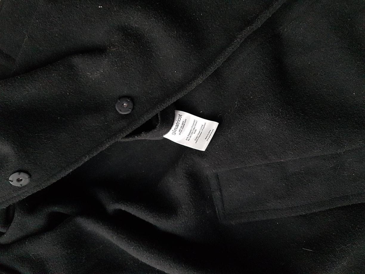 20190111_142011.jpg Gina Tricot Rozmiar 34/36 Kolor Czarny Płaszcz Rękaw 3/4