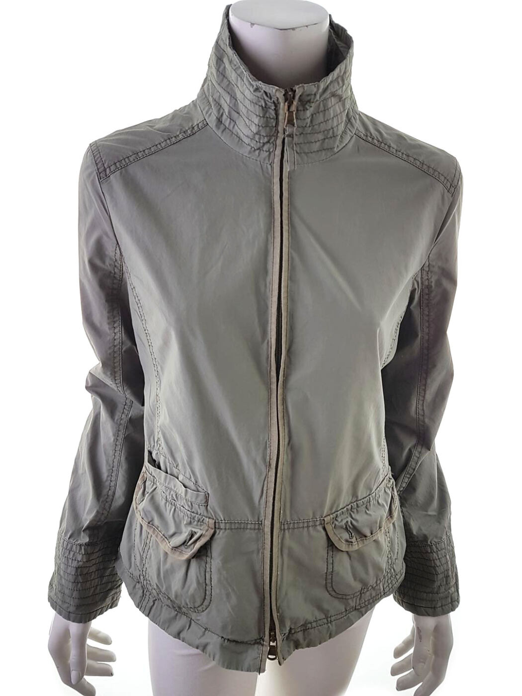Esprit Rozmiar M Kolor Khaki Kurtka Długi rękaw Materiał Bawełna 100%